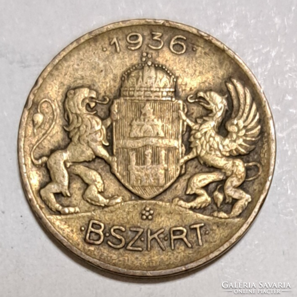 Magyarország BSZKRT Kis szakasz jegy 1936 - Kisszakaszjegy pénz érme eladó (51)