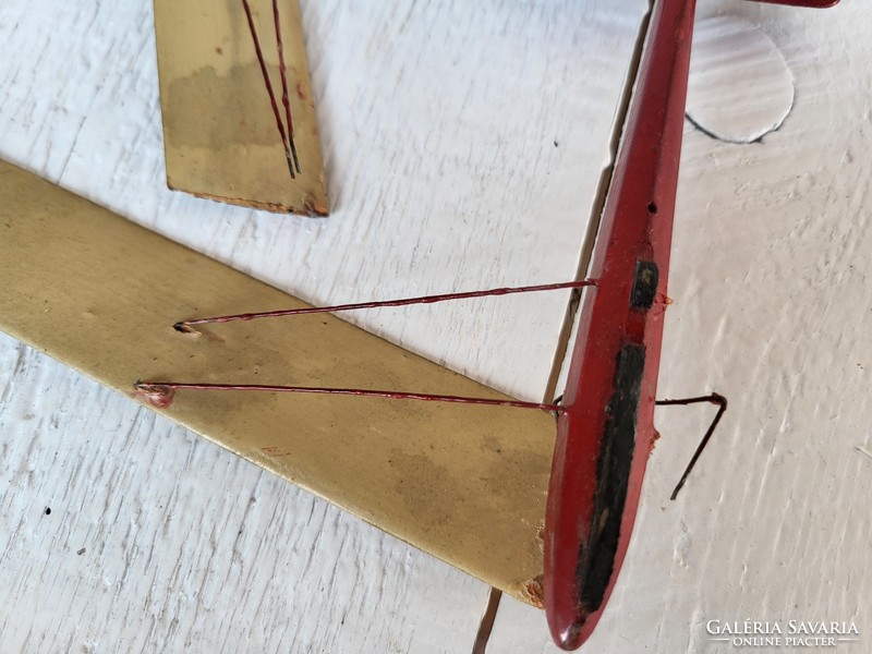 Old, wooden airplane mockups, models in pairs