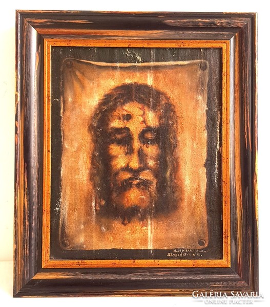 Shroud of Turin painting made for Caritas Szeged 15.X.1944