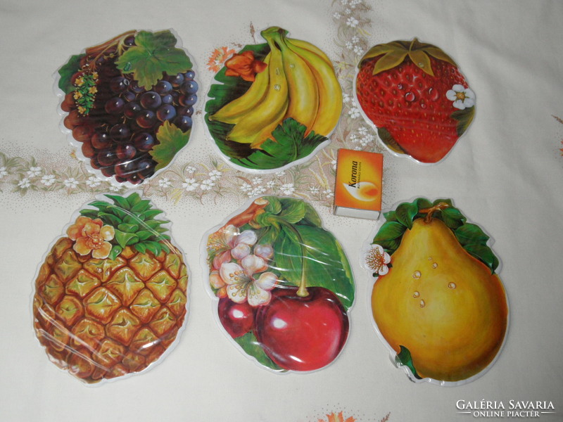 Retro, old fruity coaster (6 pcs.)