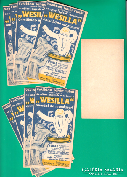 Wesilla - self-acting detergent - Magdalin chemical works calculation slip - 1925