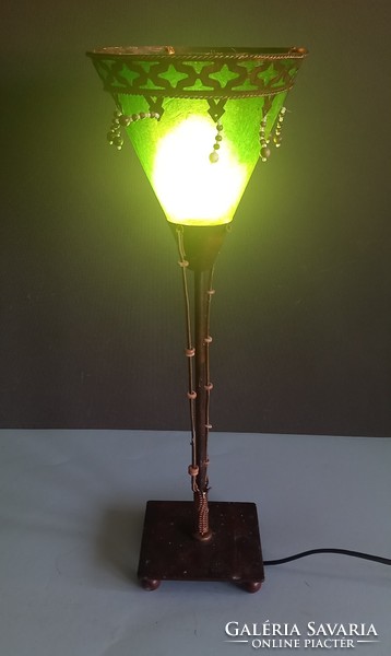 Moroccan table lamp is negotiable