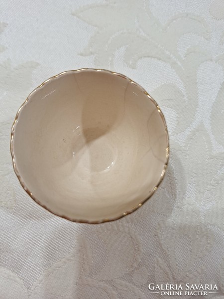 Sarreguemines louis mocha cup, damaged 4 cm x 6.5 cm