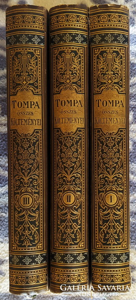 1885. All the poems of Mihály Tompa i-iii. Volume