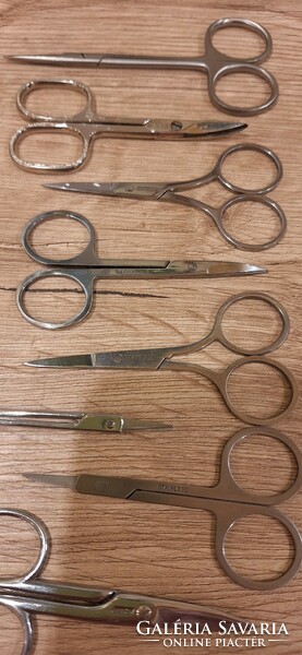 8 stainless steel manicure scissors for sale.