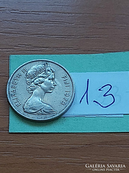 FIJI FIDZSI SZIGETEK 10 CENT 1978 Réz-nikkel, II. Erzsébet királynő  13