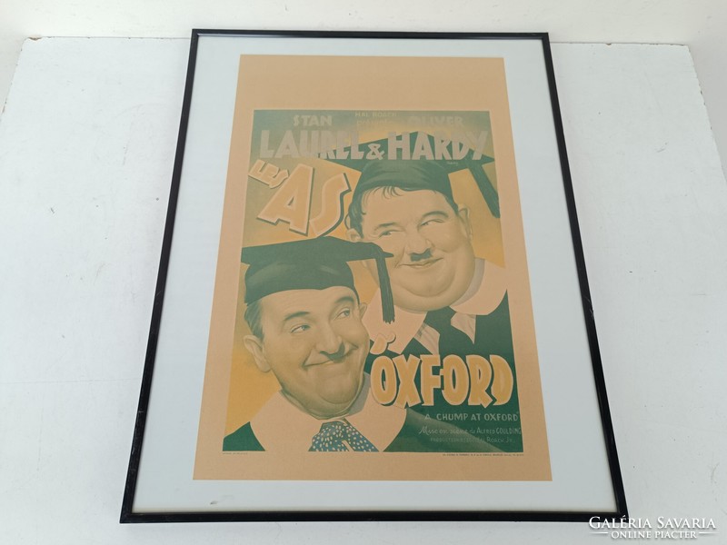 Antik plakát Stan és Pan 1960 as évek film mozi új keretben kifakult 930 8622
