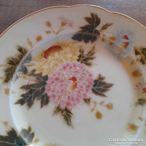Antique Zsolnay floral decorative plate