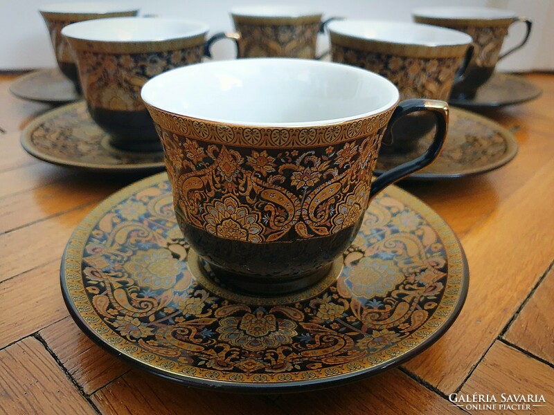 Kadirelli porcelán kávés csésze aljjal 6 darab