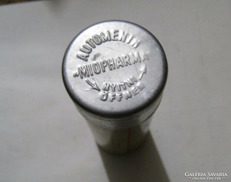 Automenth toothpaste powder, antique metal box