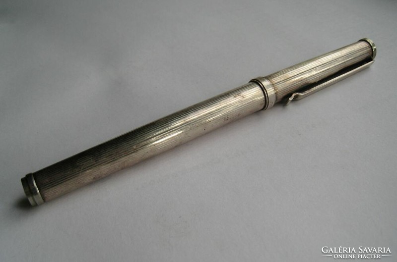 Old 925 silver nova pen, fountain pen, with gold-plated iridium nib