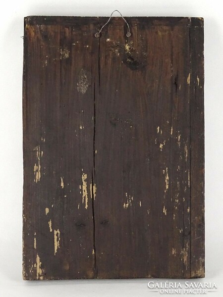 1Q821 Antik hatású Szent Jakab fa táblás ikon 33.5 x 23 cm