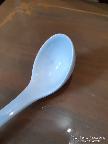 Sauce and sauce porcelain spoon /zsolnay