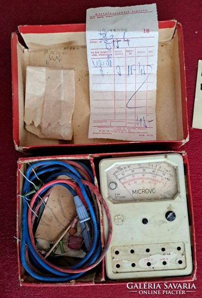Microvo universal pocket instrument. With original box and invoice.