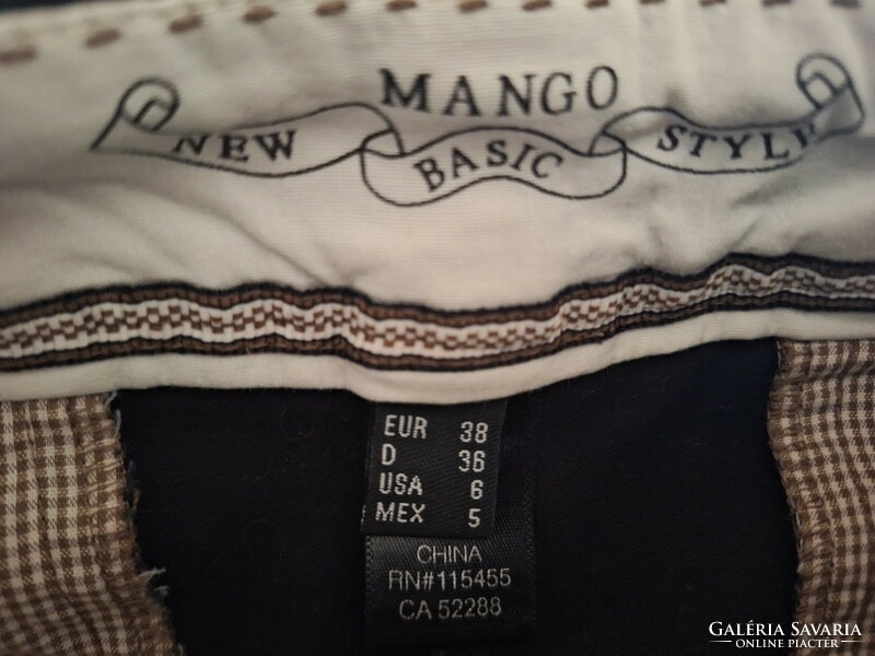 Mango black elegant trousers, size 38