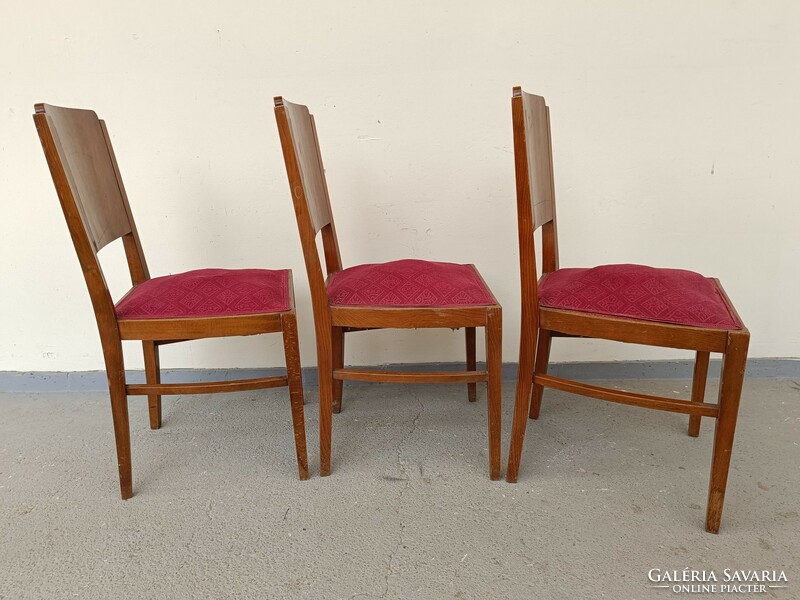 Antique retro art deco furniture chair 3 pieces to be renovated 628 8605