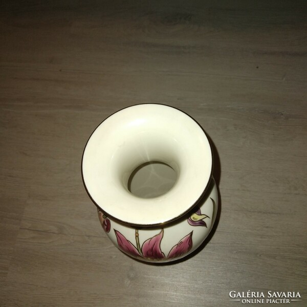 Zsolnay orchid pattern vase 27 cm