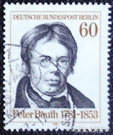 BB654p / Németország - Berlin 1981 Peter Beuth bélyeg pecsételt