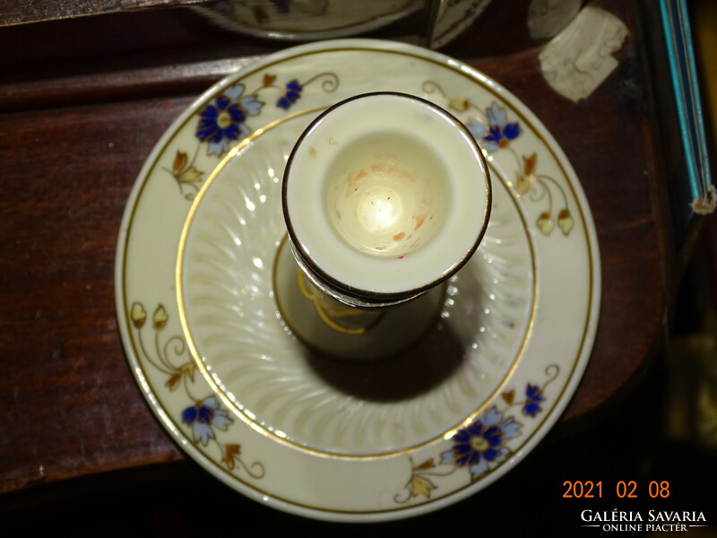 Zsolnay cornflower pattern candle holder 14 cm flawless !!