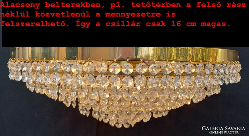Crystal chandelier in the attic too!