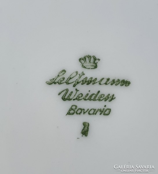 Seltmann Weiden Bavaria német porcelán tányér kistányér süteményes virág mintával
