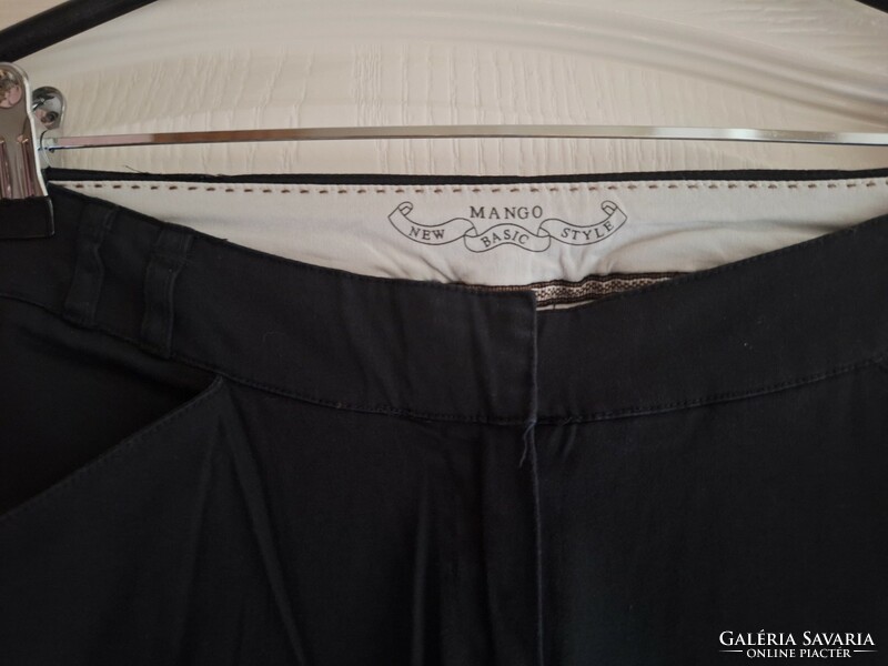 Mango black elegant trousers, size 38