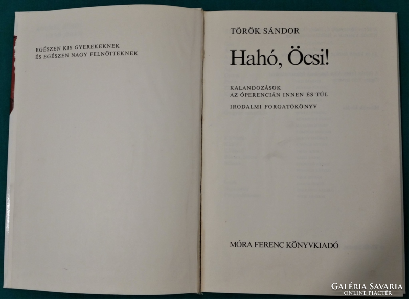 Sándor Török: Haha, little brother! > Children's and youth literature > literary script