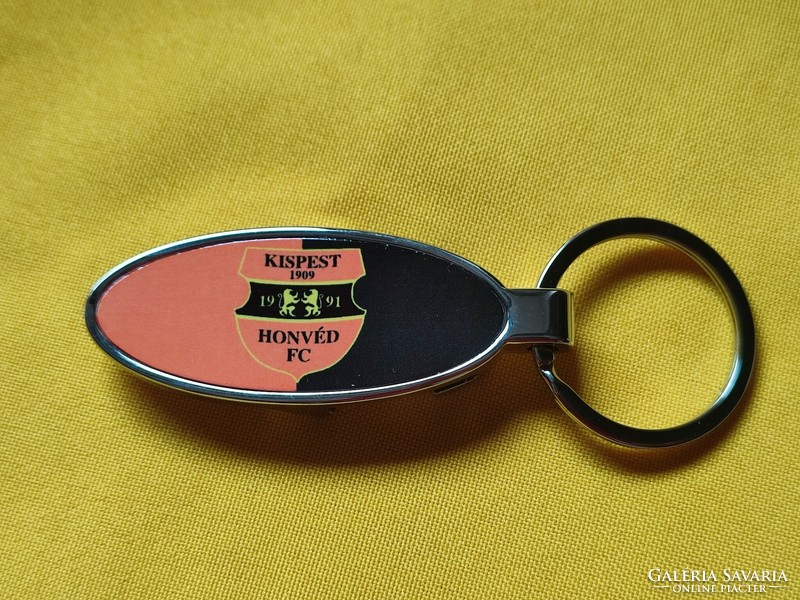 Metal key holder with Kispest Hungarian beer breaker