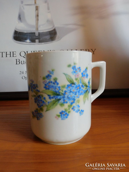 Antique Zsolnay forget-me-not mug