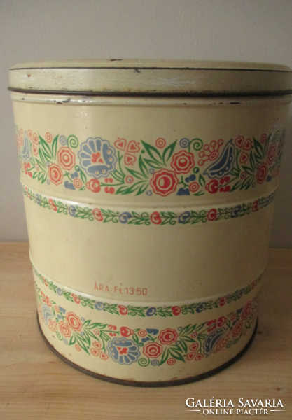 An old, large flour box