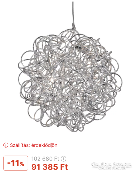 Modern desig chrome ceiling pendant lamp, negotiable!