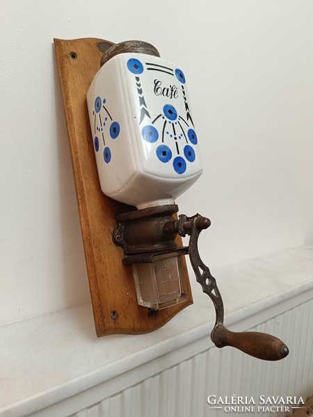 Antique porcelain wall coffee grinder coffee grinder 726 8468