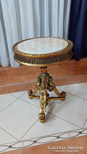 Antique marble top table, mid 19th century