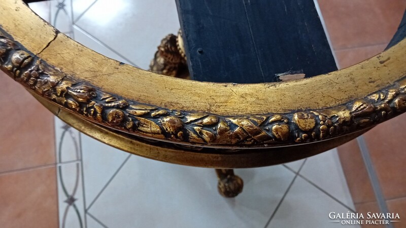 Antique marble top table, mid 19th century