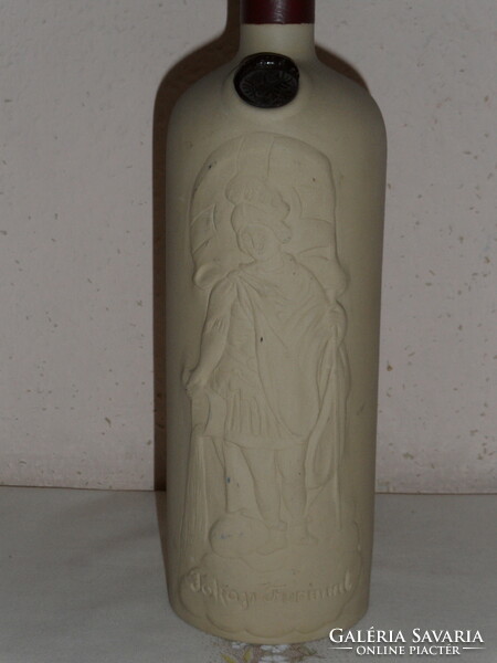 Ceramic wine bottle