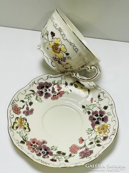 Zsolnay butterfly teacups