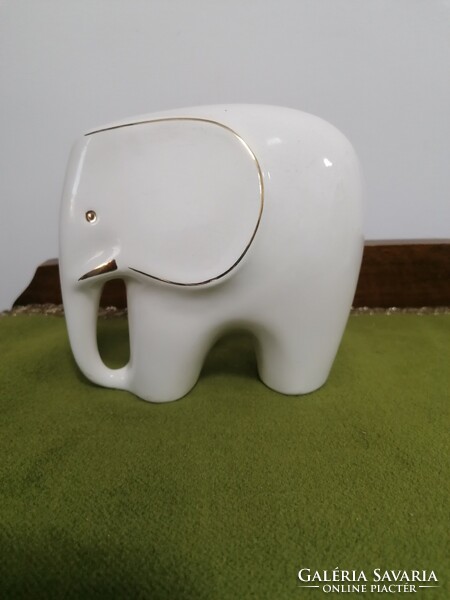 Art deco stílusú kerámia elefánt