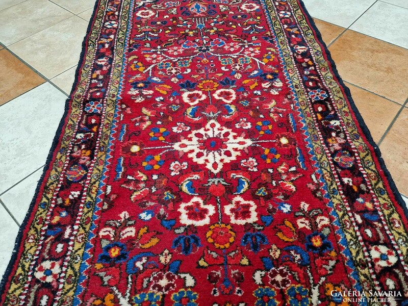 Iranian Hussianabad hand-knotted 100x230 cm wool Persian rug bfz591