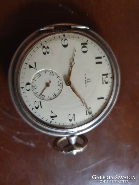 Silver omega pocket watch!