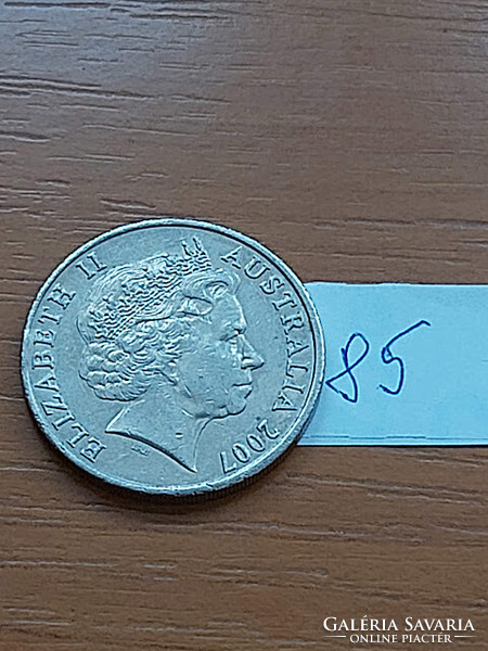 Australia 20 cents 2007 platypus, copper-nickel, ii. Queen Elizabeth 85.