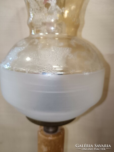 Onyx-copper bedside lamp