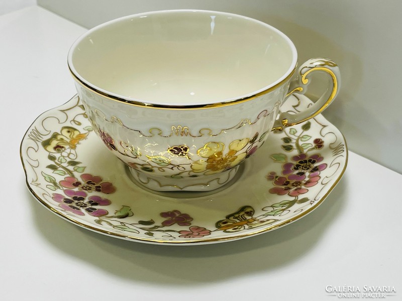 Zsolnay butterfly pattern tea cup