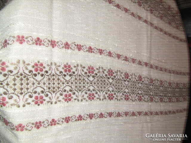 Pair of beautiful floral woven curtains