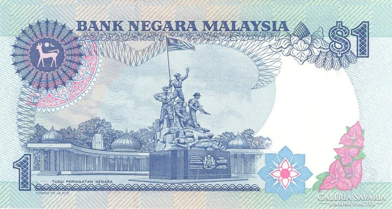 1 Ringgit 1989 malaysia malaysia unc