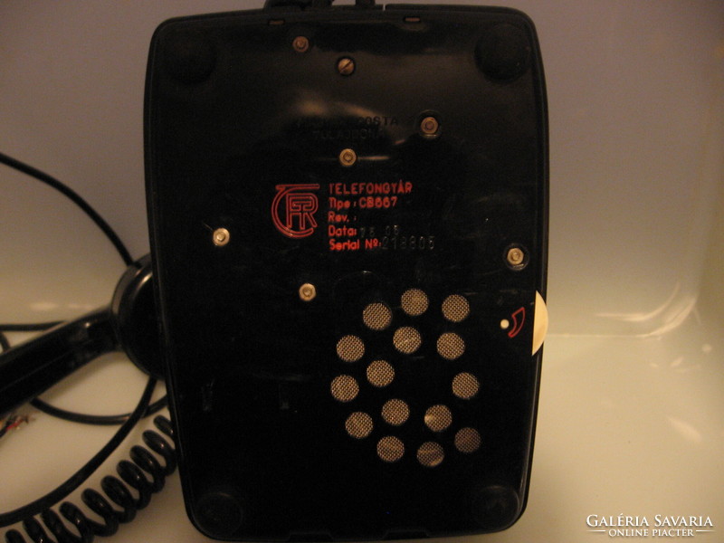 Retro black dial phone