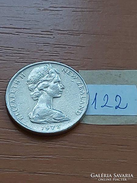 New Zealand new zealand 20 cents 1978 kiwi bird, ii. Erzsébet, copper-nickel 122.