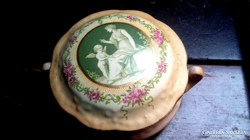 English adam's &sons semi-porcelain bonbonier - art&decoration