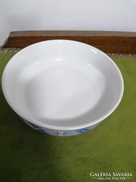 Alföldi porcelain retro bowl with blue pattern, rare motif