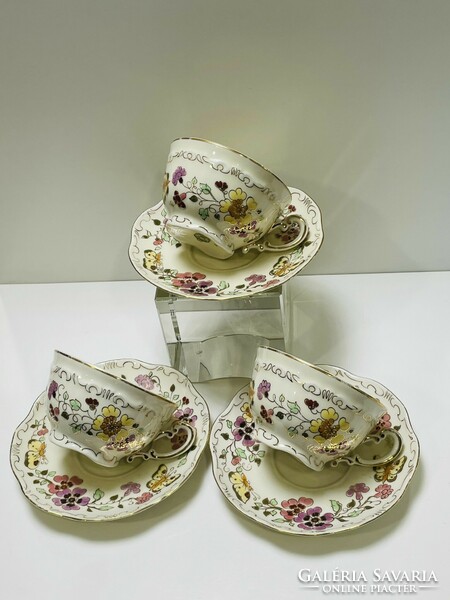 Zsolnay butterfly teacups