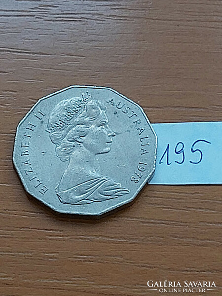 Australia 50 cents 1978 copper-nickel, coat of arms, ii. Queen Elizabeth, 178.